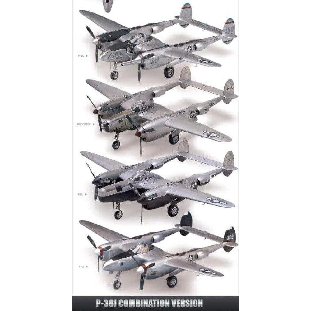 Academy 12282 1/48 P-38 Combination Version Lightning