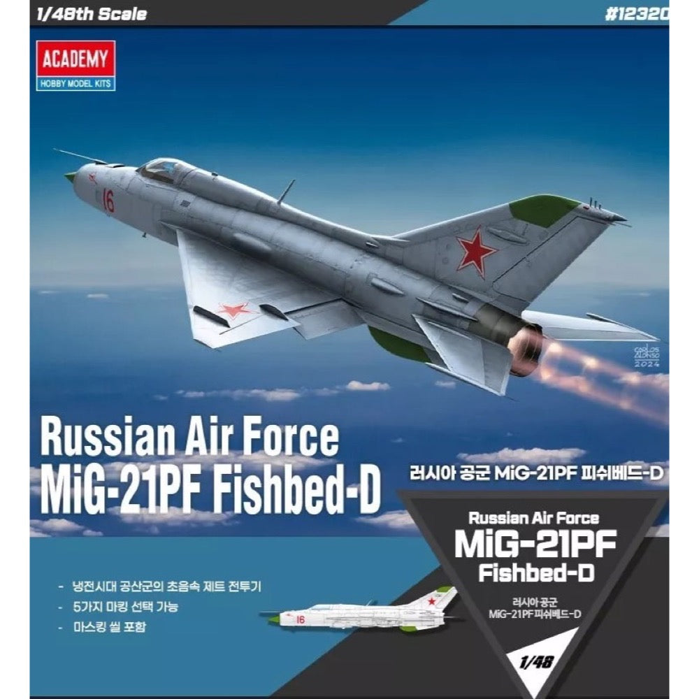 Academy 12320 1/48 Russian Air Force MiG-21PF Fishbed-D