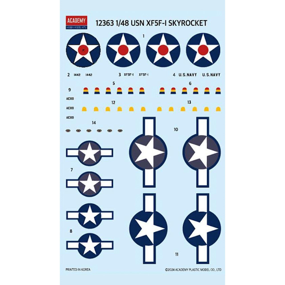 Academy 12363 1/48 USN XF5F-1 Skyrocket