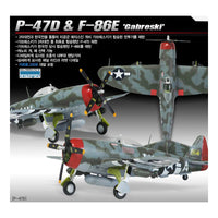 Academy 12530 1/72 P-47D & F-86E
