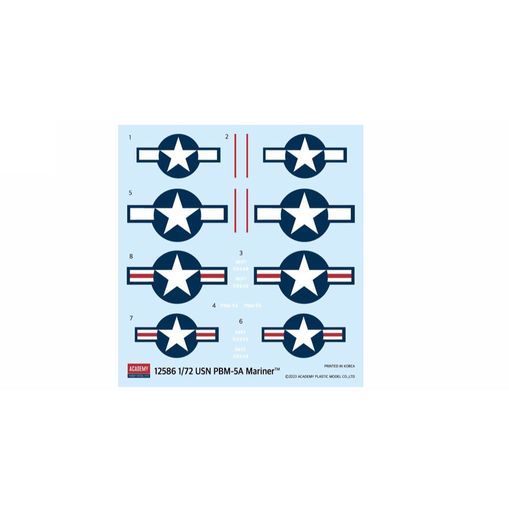 Academy 12586 1/72 USN PBM-5A Mariner Flying Boat ca.1947-58 RAAF markings included