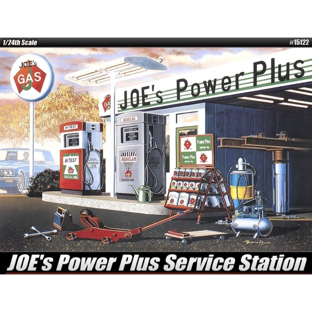 Academy 15122 1/24 Joe's Power Plus Gas Service Station Le