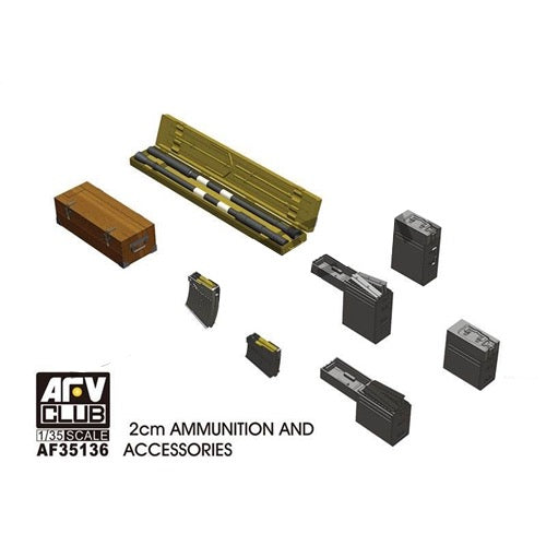 AFV Club AF35136 1/35 2cm Ammo and Accessories