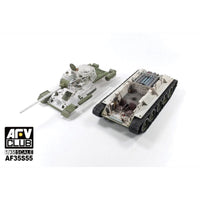 AFV 35S55 1/35 T-34/85 1944 Factory No.183 Full Interior with Clear Turret and Upper Hull Parts