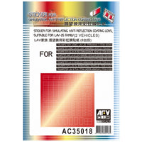 AFV AC35018 1/35 Sticker for Sim. Anti Reflect.