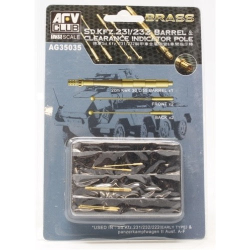 AFV AG35035 Club 1/35 SDKFZ231/2 Barrel & Clear Pole