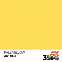 AK Interactive AK11038 Pale Yellow Acrylic Paint 17ml (3rd Generation)