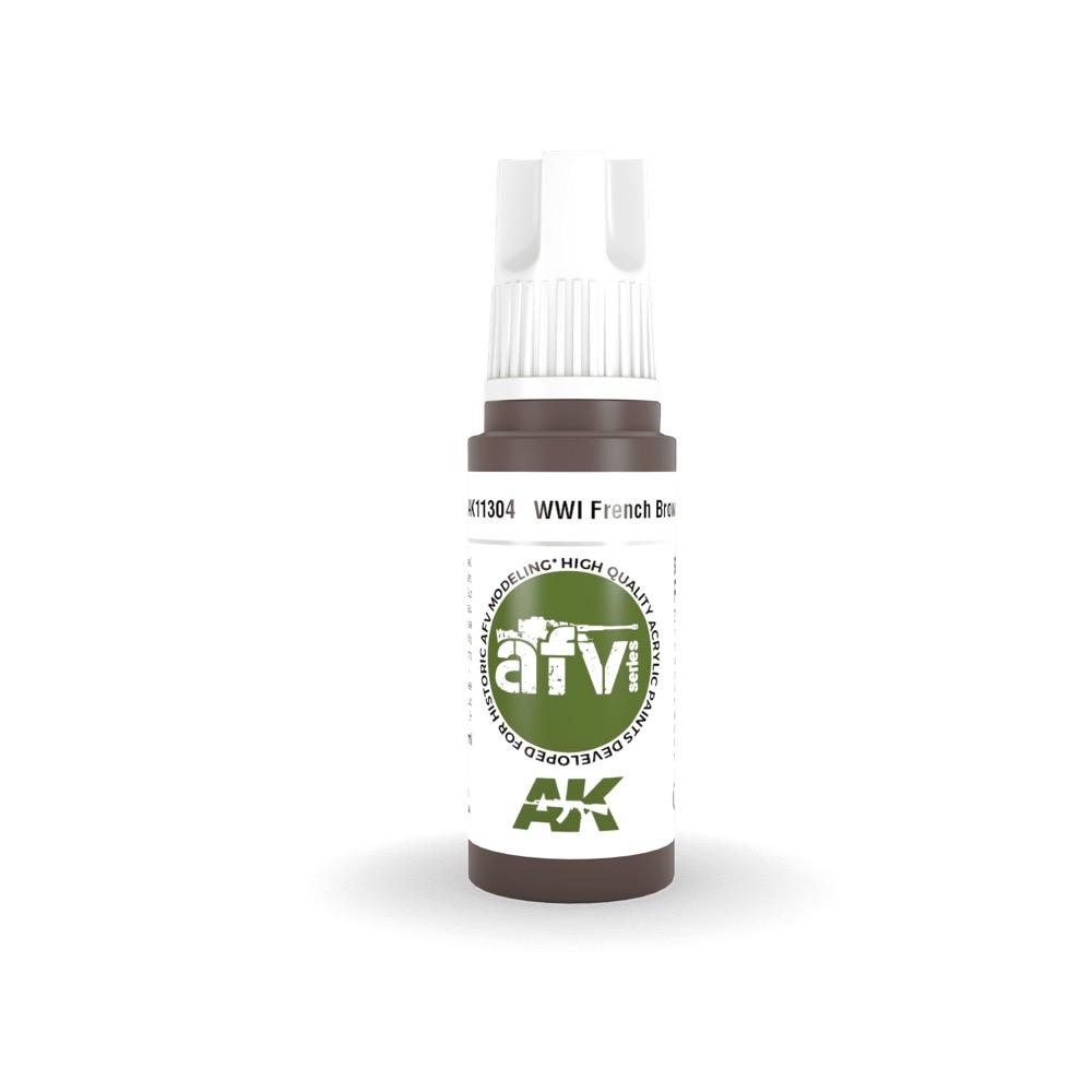 AK Interactive AK11304 WWI French Brown Acrylic Paint 17ml 3rd Generation