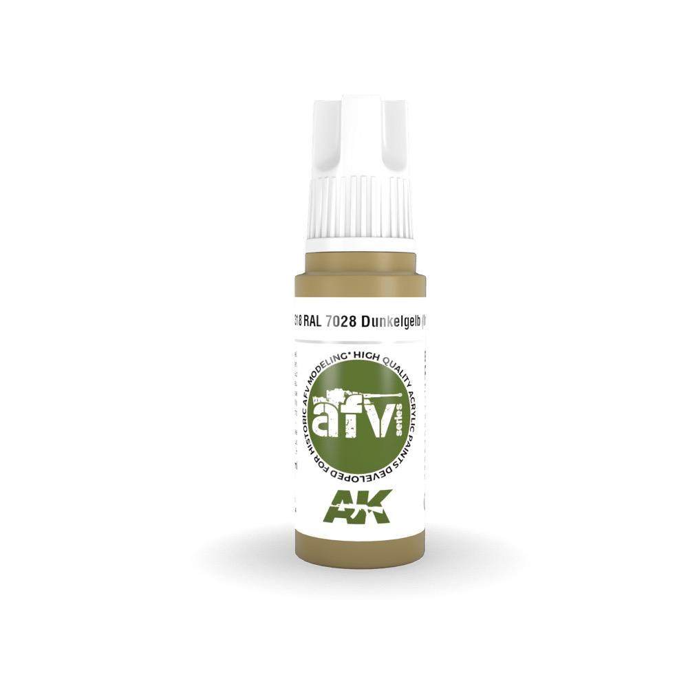 AK Interactive AK11318 RAL 7028 Dunkelgelb Initial Acrylic Paint 17ml 3rd Generation