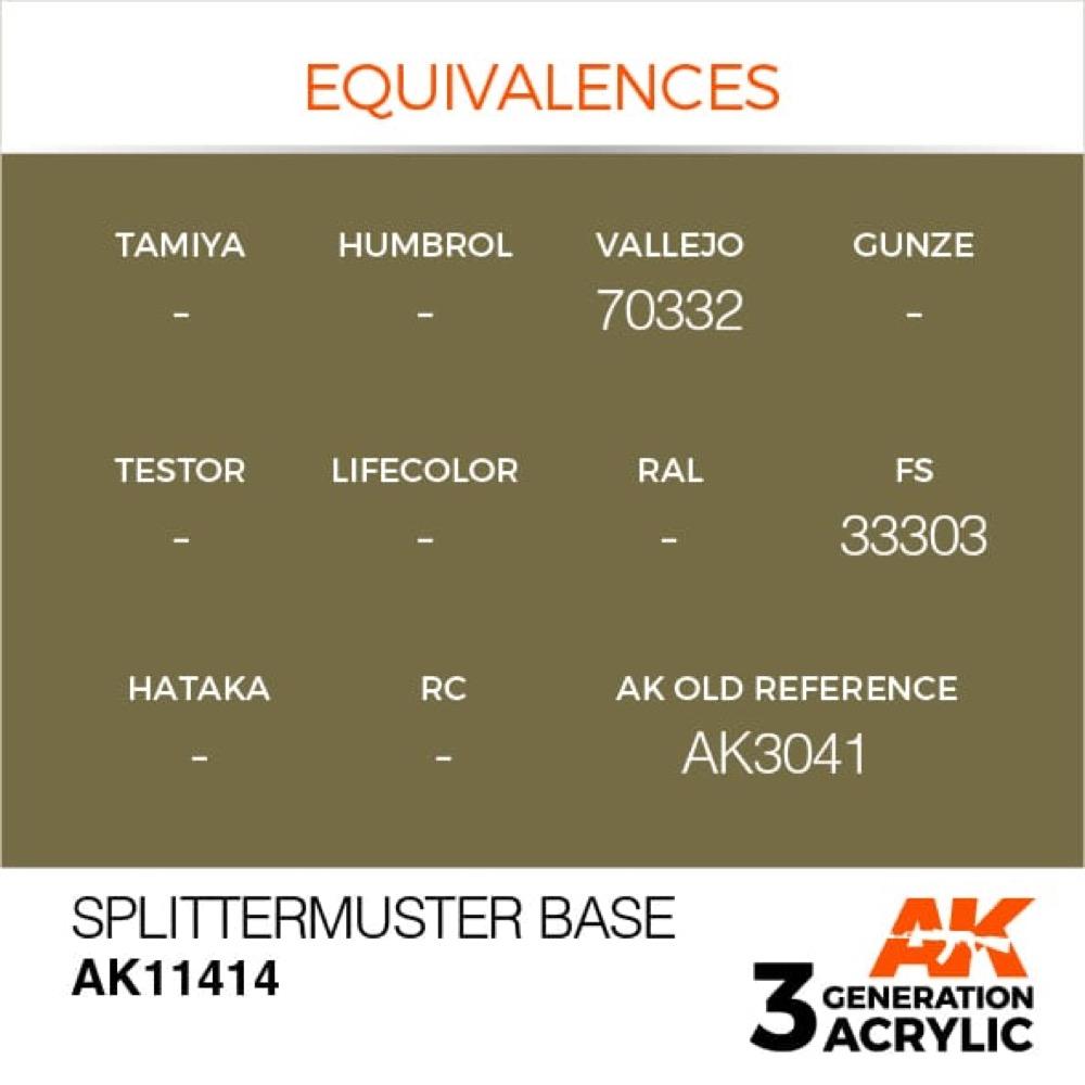 AK Interactive AK11414 Figure Series Splittermuster Base Acrylic Paint 17ml 3rd Generation