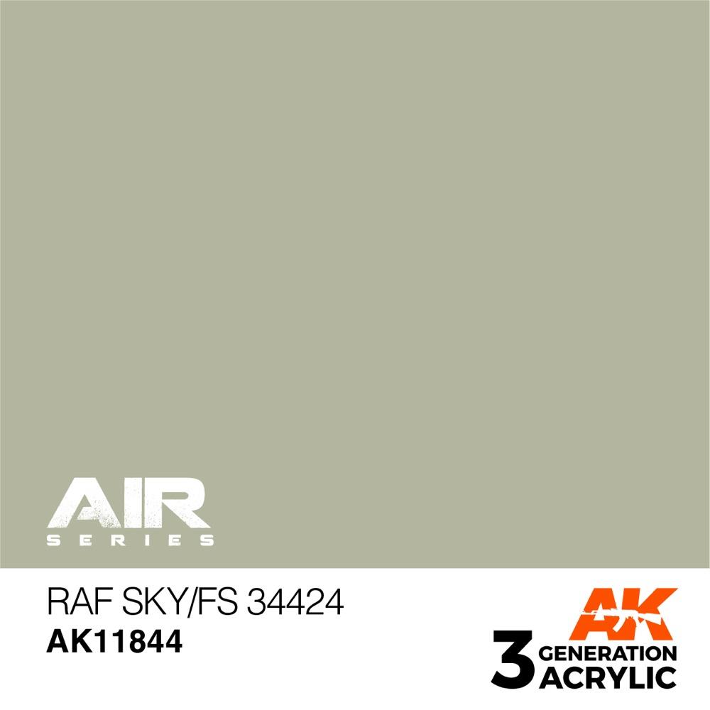 AK Interactive AK11844 Air Series RAF Sky / FS 34424 Acrylic Paint 17ml 3rd Generation