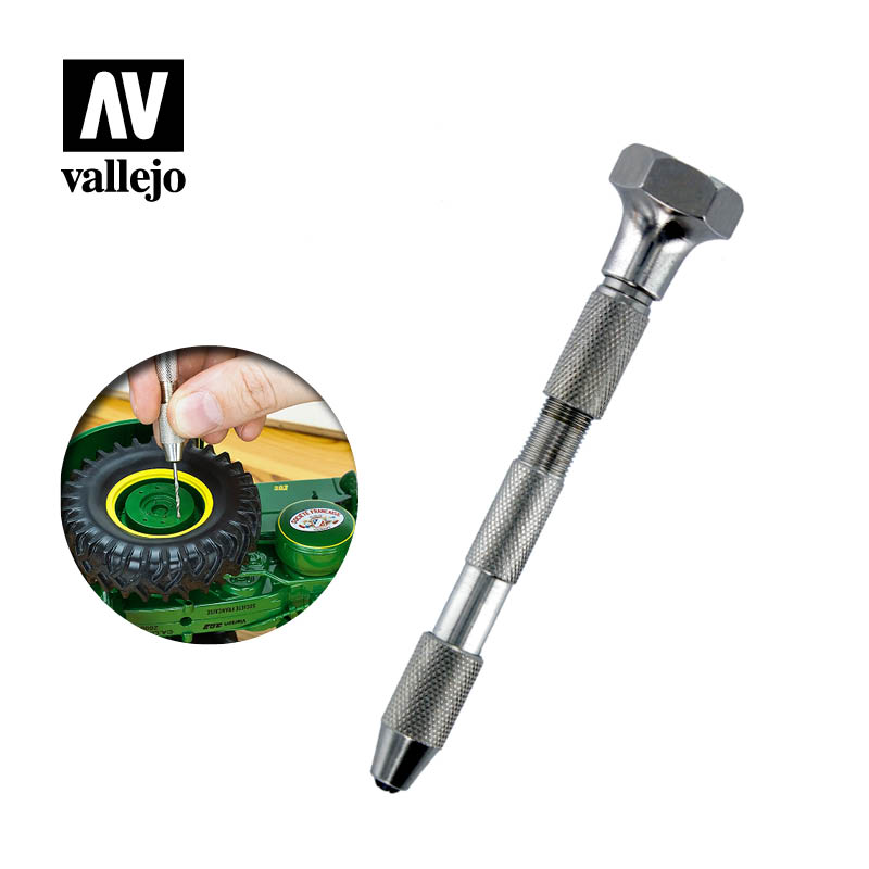 Vallejo Hobby Tools T09001 Spin Top Pin Vice Double Ended