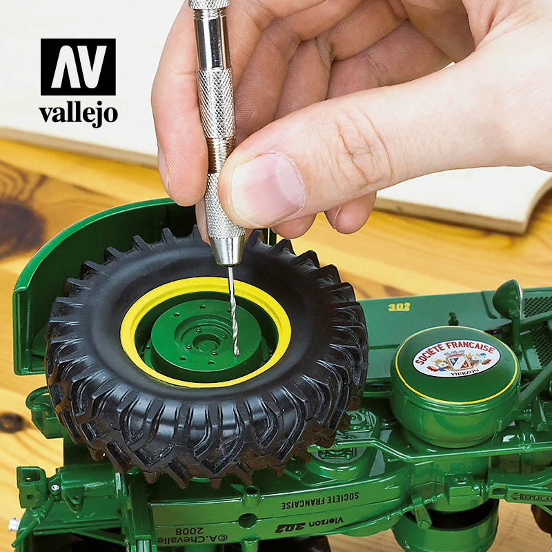Vallejo 09001 Tools Pin vice - double ended, swivel top