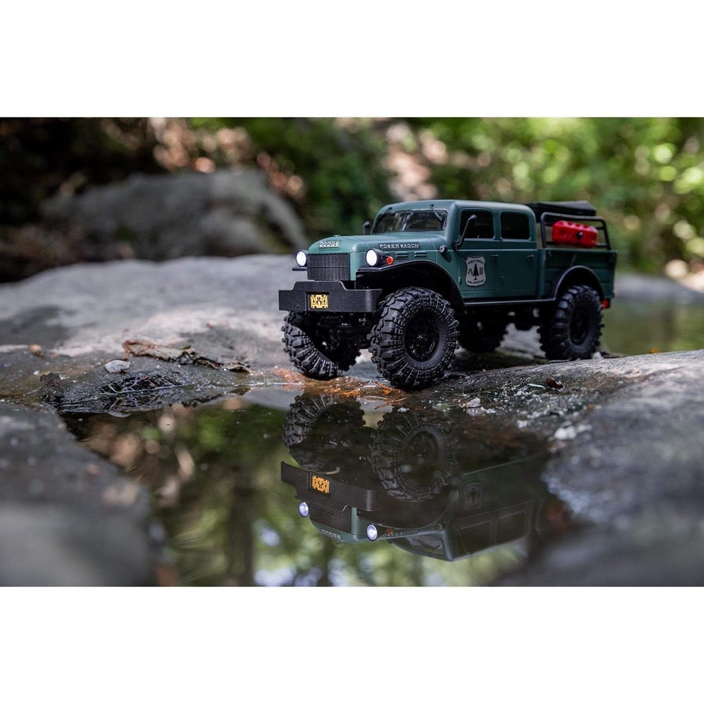 Axial SCX24 40s 4 Door Dodge Power Wagon Rock RC Crawler Green AXI00007T2