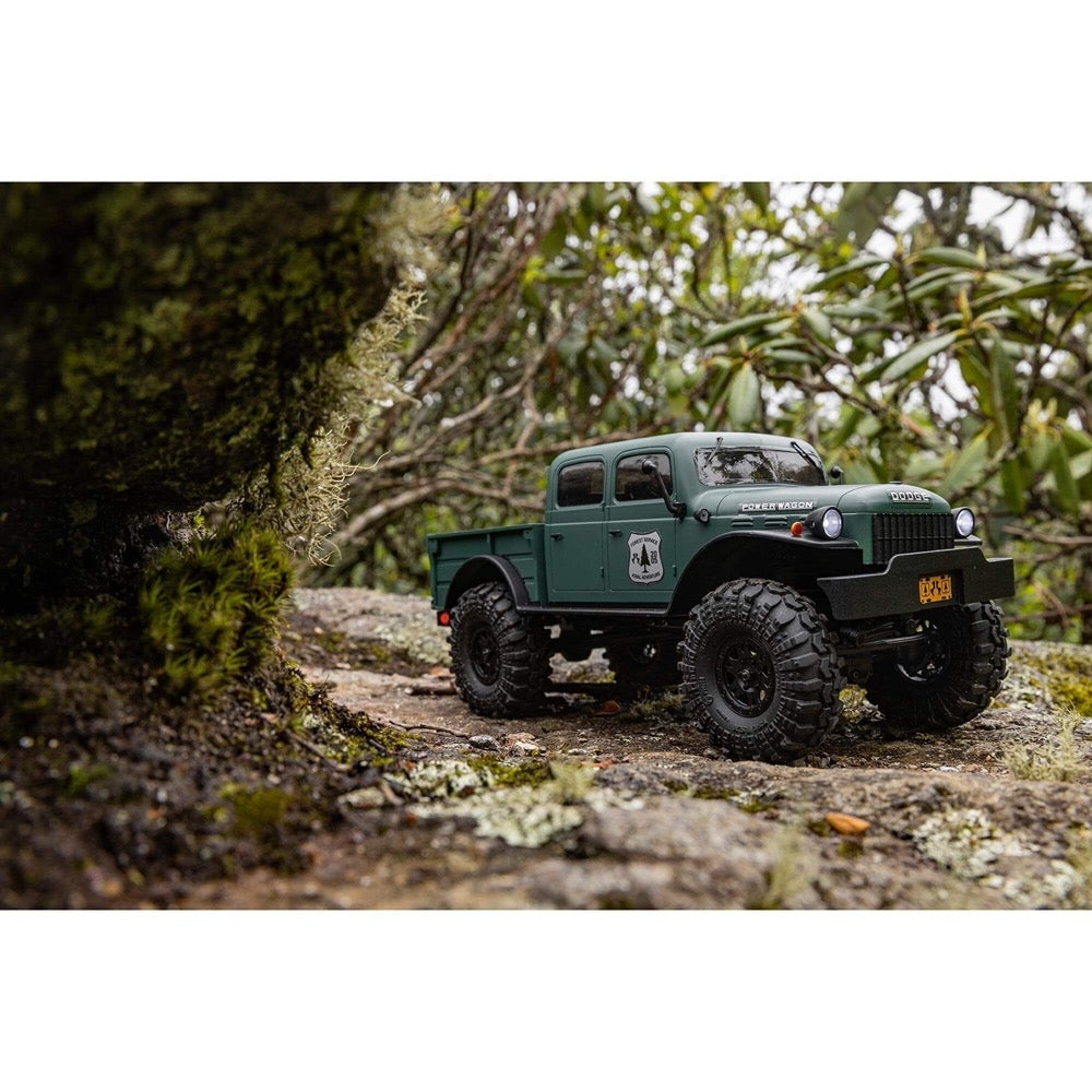 Axial SCX24 40s 4 Door Dodge Power Wagon Rock RC Crawler Green AXI00007T2