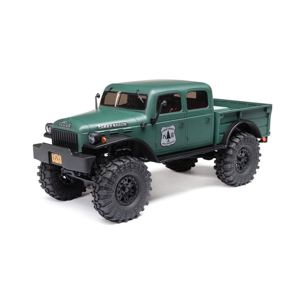 Axial SCX24 40s 4 Door Dodge Power Wagon Rock RC Crawler Green AXI00007T2