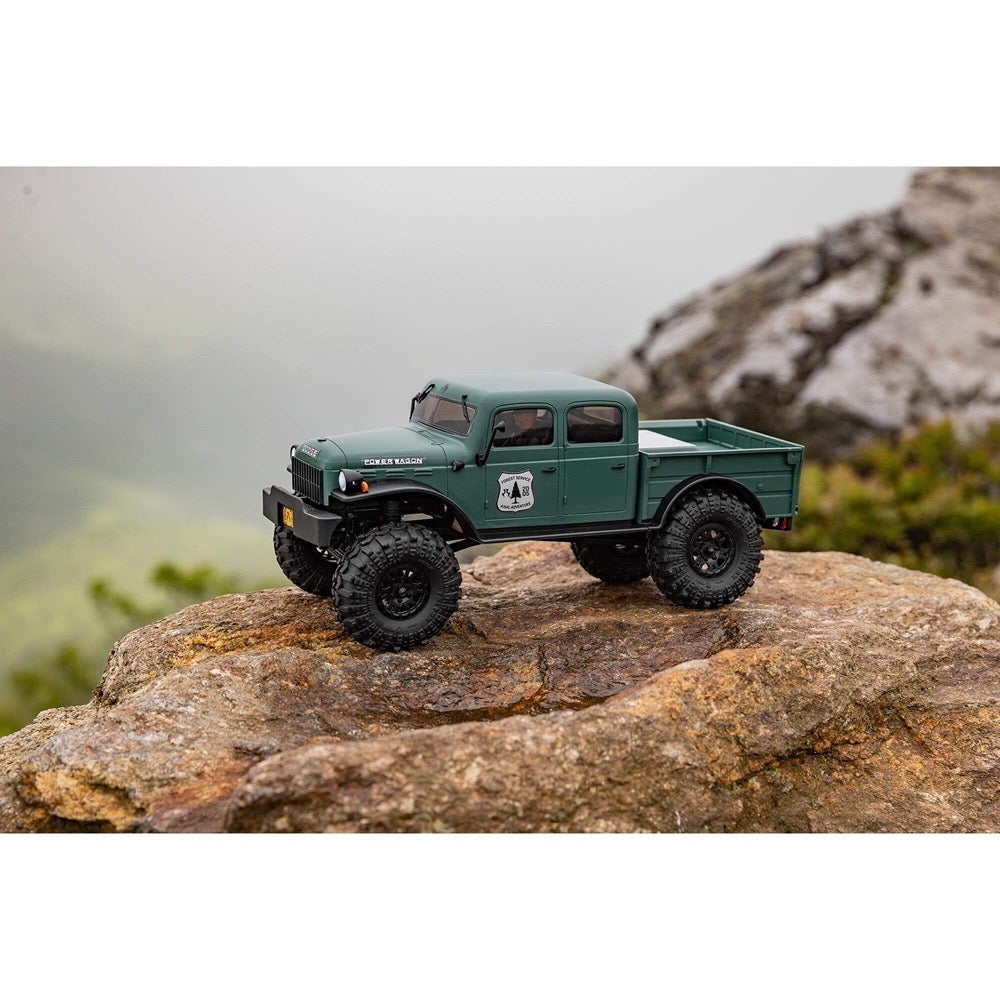 Axial SCX24 40s 4 Door Dodge Power Wagon Rock RC Crawler Green AXI00007T2
