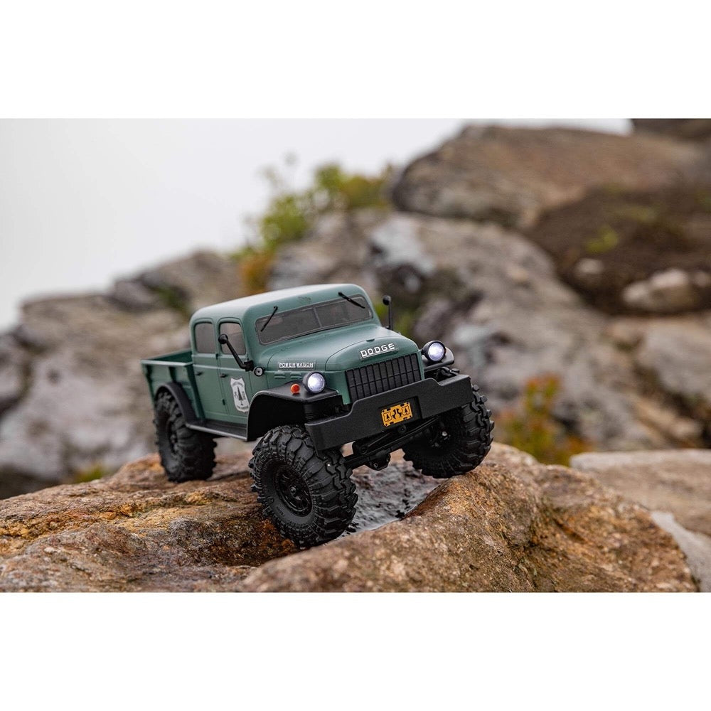 Axial SCX24 40s 4 Door Dodge Power Wagon Rock RC Crawler Green AXI00007T2