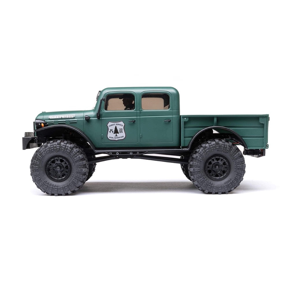 Axial SCX24 40s 4 Door Dodge Power Wagon Rock RC Crawler Green AXI00007T2