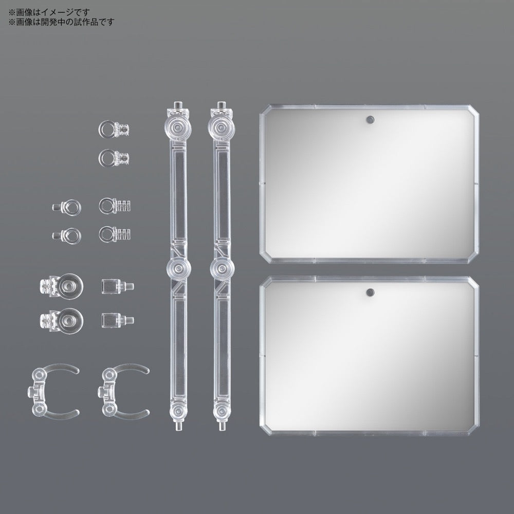 Bandai 5067157 Action Base 7 Clear Color with Mirror Sticker Set