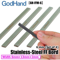 GodHand FFM-6 Stainless-Steel FF Board Width 6mm 4pc