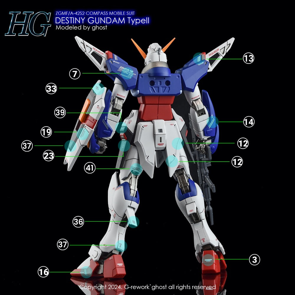 G-Rework CD-H224 Premium Decal for HG Destiny Spec 2