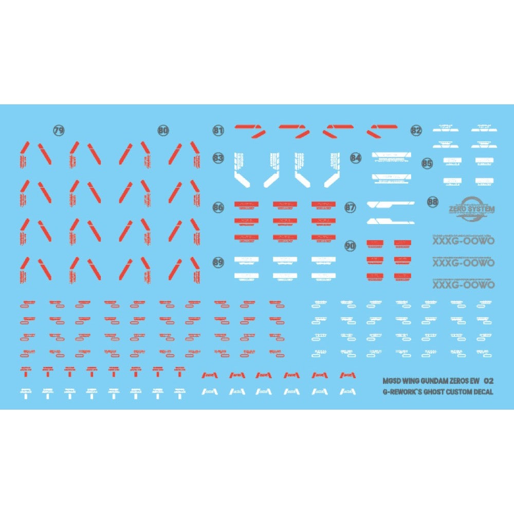 G-Rework CD-MS03 Premium Decal for MGSD Wing Gundam Zero