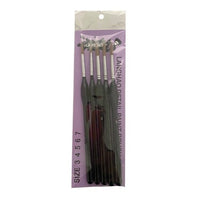 Icky Sticky 14017 Langhao Hair Detail Paint Brush Sets 3 4 5 6 7