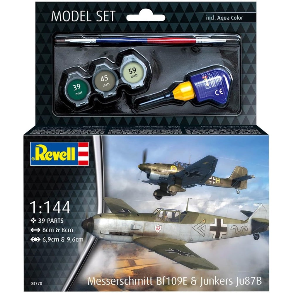 Revell 63770 1/144 Messerschmitt BF109E and JU87B Stuka