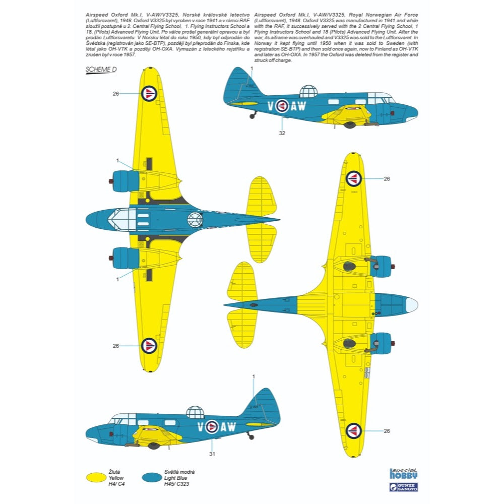 Special Hobby 48227 1/48 Airspeed Oxford Mk.I Gunner Trainer