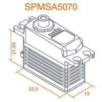 Spektrum SPMSA5070 A5070 High Torque High Speed Mini MG HV Servo