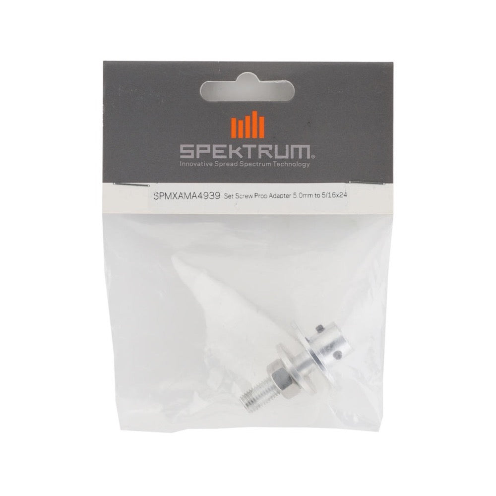 Spektrum SPMXAMA4939 5.0mm to 5/16x24 Set Screw Prop Adapter
