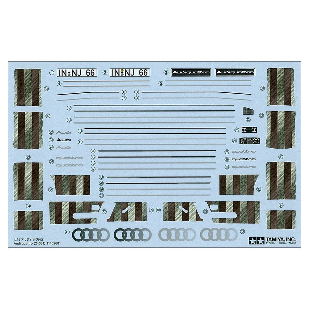 Tamiya 24031 1/24 Audi Quattro