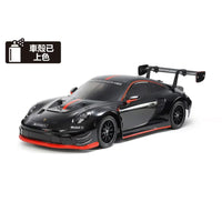 Tamiya 47512 1/10 911 GT3 R (992) TT-02 Limited Edition Black Painted Body RC Car Kit