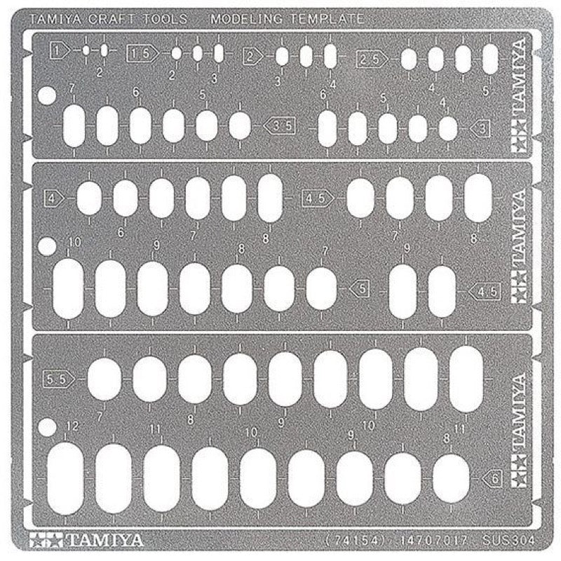 Tamiya 74154 Modeling Template RR1-6