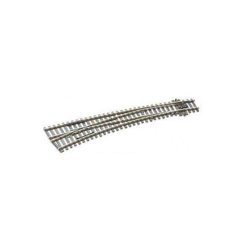 Peco SLE89 HO/OO Code 100 Left Hand Large Radius Turnout Electrofrog