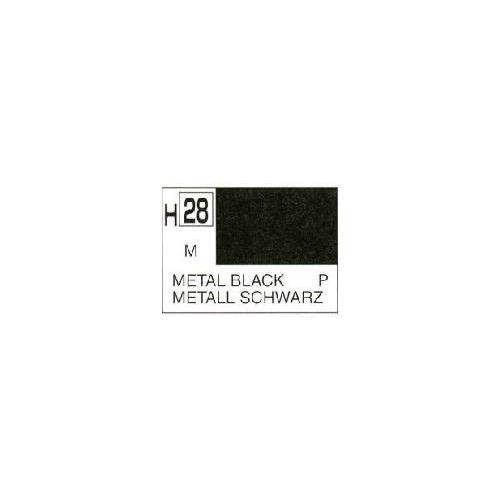 Mr Hobby (Gunze) H028 Aqueous Metal Black Acrylic Paint 10ml
