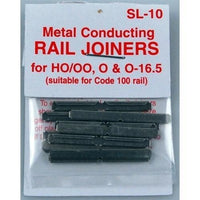 Peco SL10 HO/OO Code 100 Metal Rail Joiners (24 Pack)