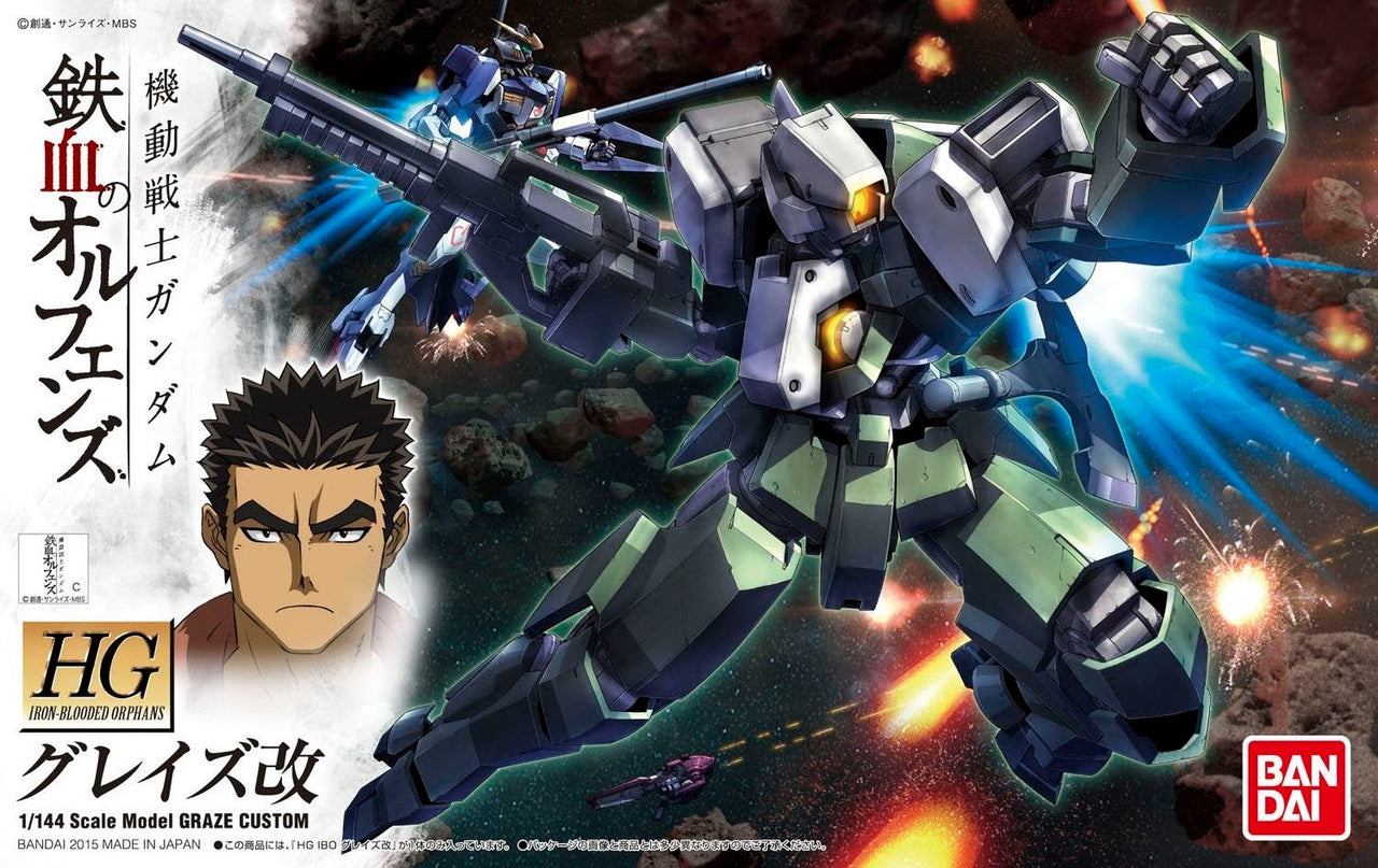 Bandai 5060383 HG 1/144 Graze Custom Kai IBO Gundam Iron-Blooded Orphans |  Hobbies Online