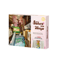 Robotime Rolife DIY Bookends Sakura Densya 6946785117745