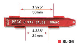 Peco SL36 HO/OO 6ft Way Gauge