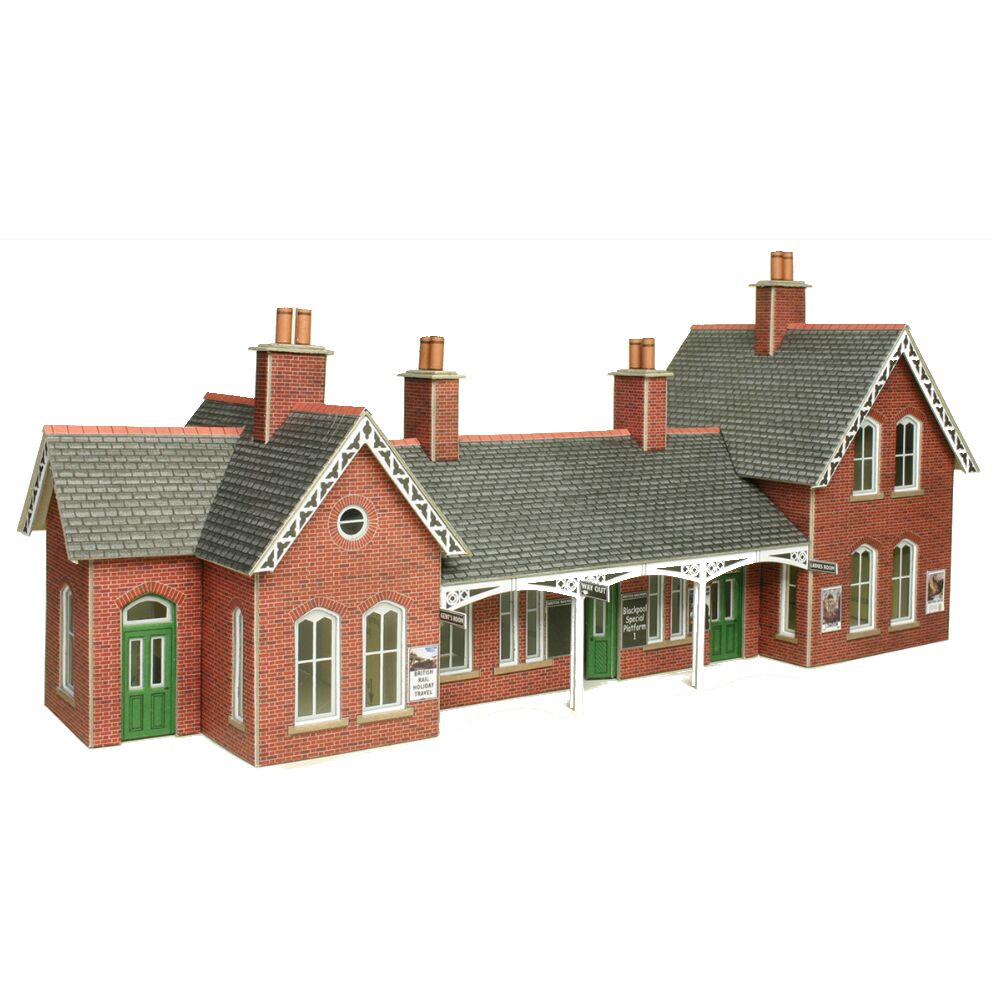 Metcalfe PO237 OO/HO Country Station (Brick) Card Kit | Metro Hobbies