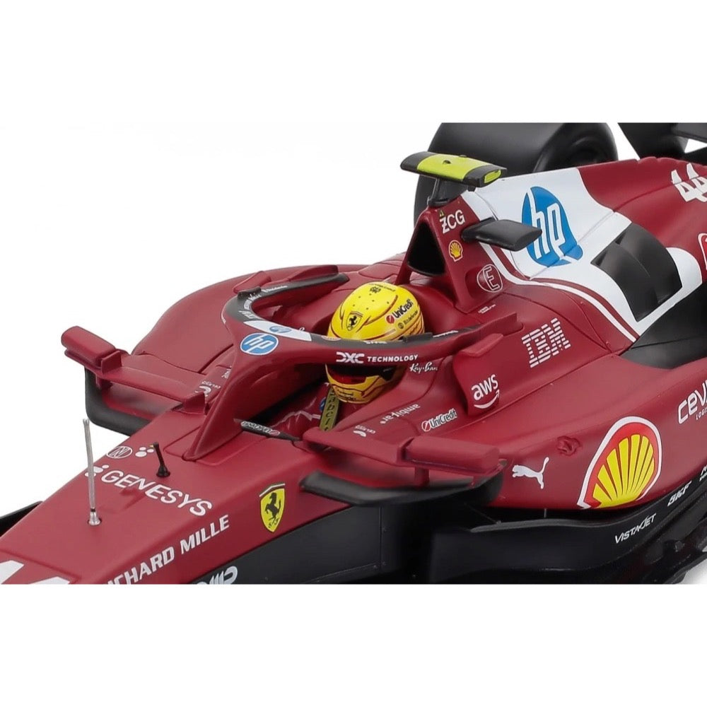 Bburago 16822L 1/18 Ferrari SF-25 No.16 Charles Leclerc with Showcase