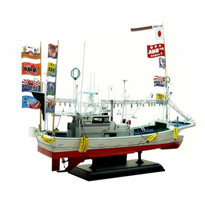 Aoshima A004993 1/64 Oomas Tuna Fishing Boat Ryoufuku Maru No.31 Full Hull Model