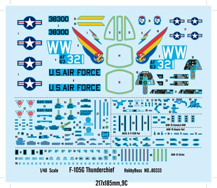 Hobby Boss 80333 1/48 F-105G Thunderchief