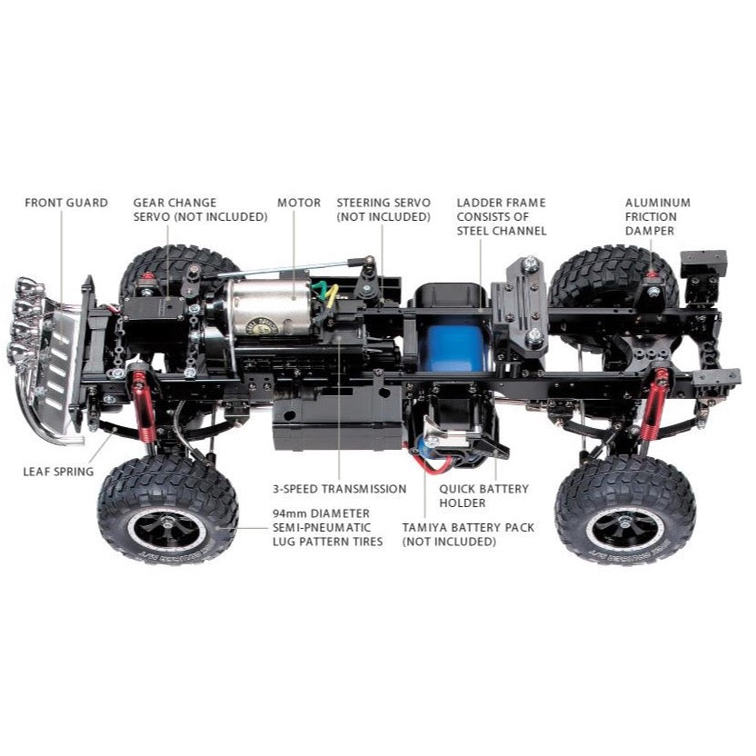 Tamiya 58415 Toyota Tundra High Lift 4x4 3SPD 1/10 RC Off Road Kit
