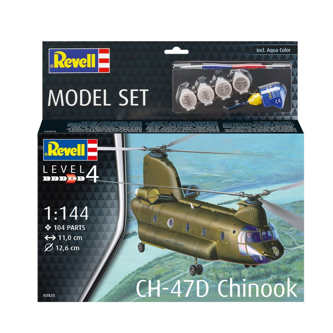Revell 63825 1/144 CH-47D Chinook Starter Set