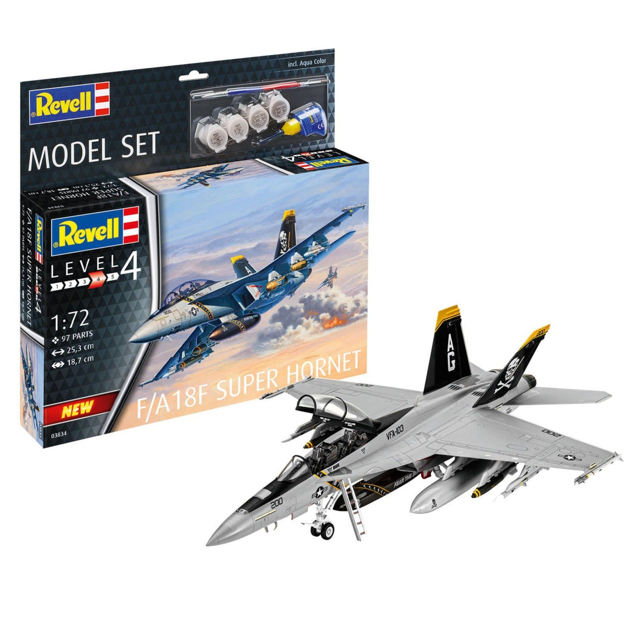 Revell 63834 1/72 F/A-18F Super Hornet Starter Set