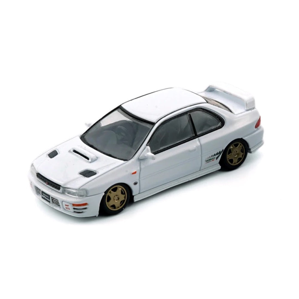 BM Creation 1/64 Subaru Impreza WRX Type R 3 4-6 White RHD