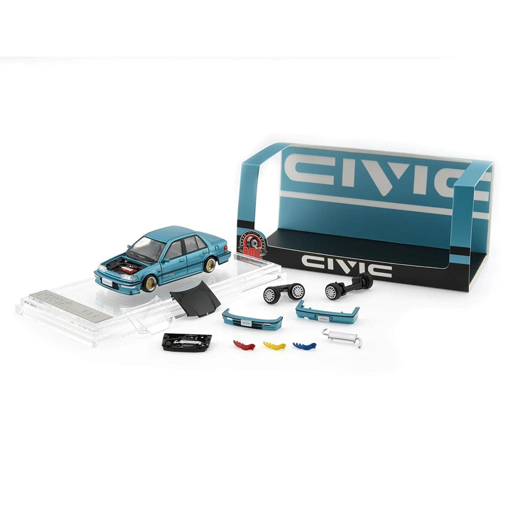 BM Creation 1/64 Honda Civic EF2 1991 Custom Blue RHD
